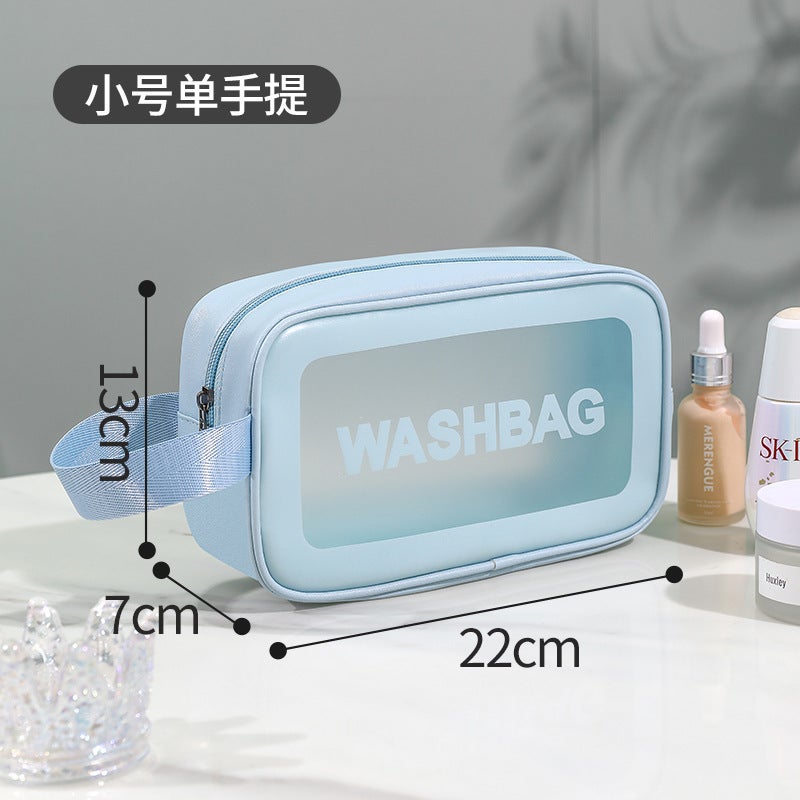 Pvc Transparent Cosmetic Bag, Large Capacity, High Appearance Value, Portable, Waterproof, Cosmetic Storage Bag, Toiletry Bag - Image 1